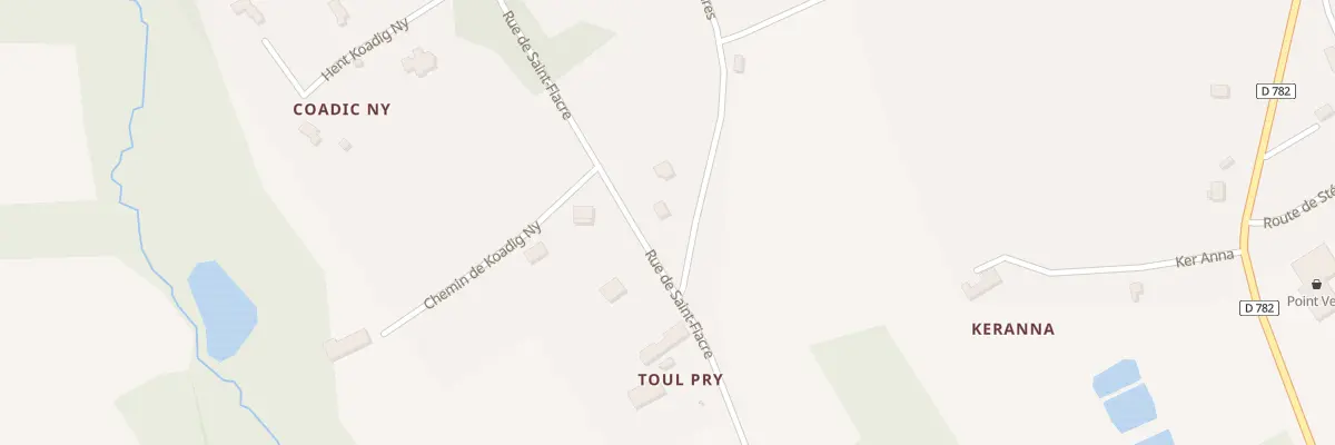 Plan du 865 Rue de Saint Fiacre au Faouët
