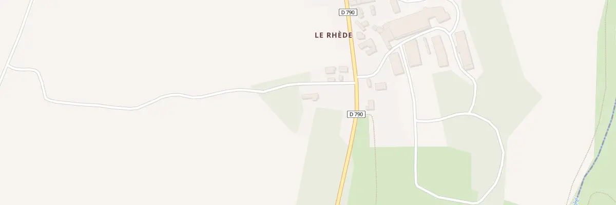 Plan du 5782 Le Rhède à Lanvénégen