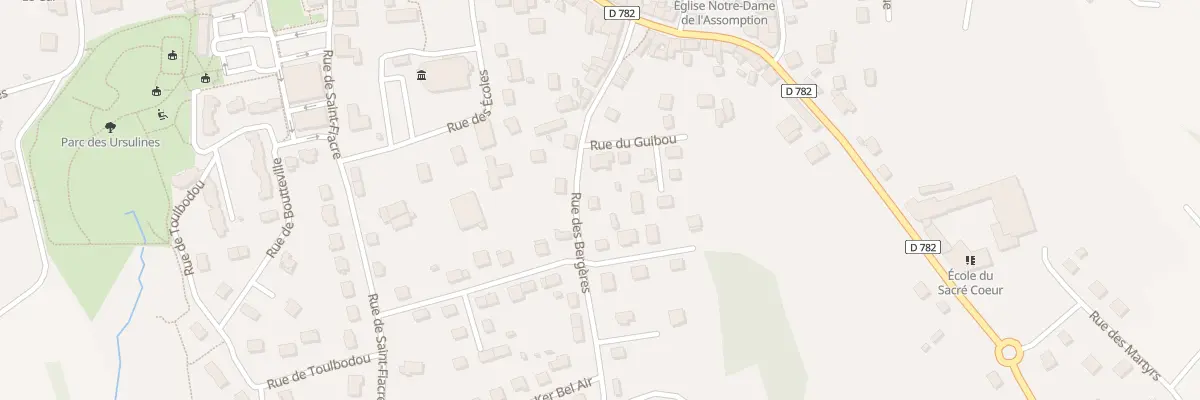 Plan du 5 Rue des Bergères au Faouët
