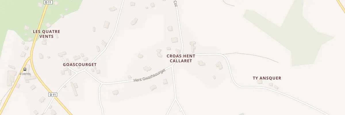 Plan du 5427 Croas Hent Hallouet à Loguivy-Plougras