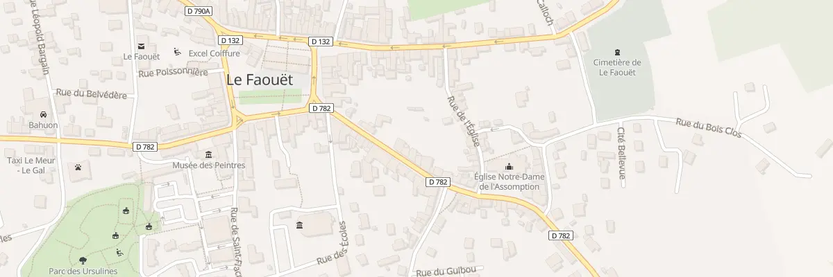 Plan du 15 Rue Poher au Faouët