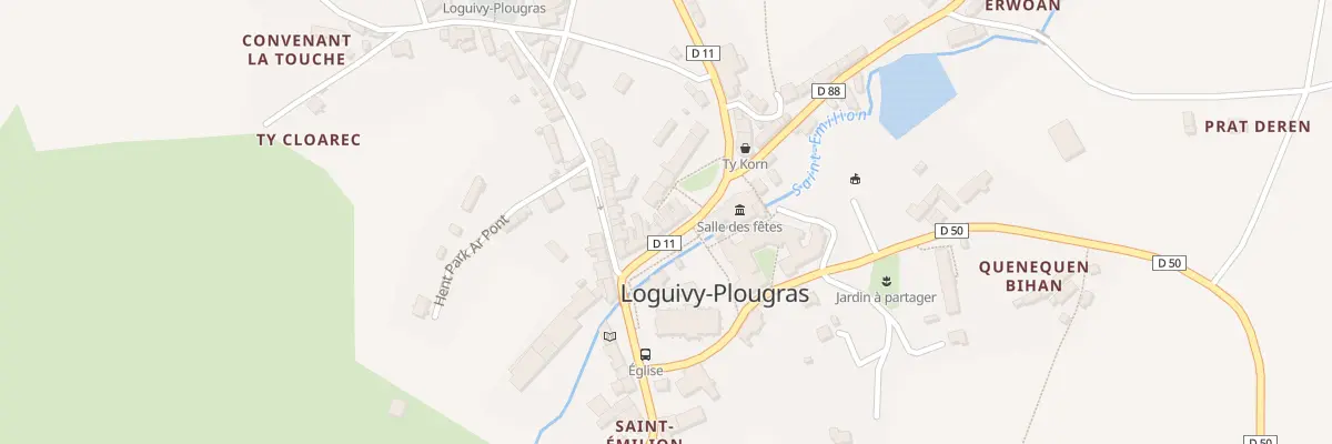 Plan du 5135 Le Bourg à Loguivy-Plougras