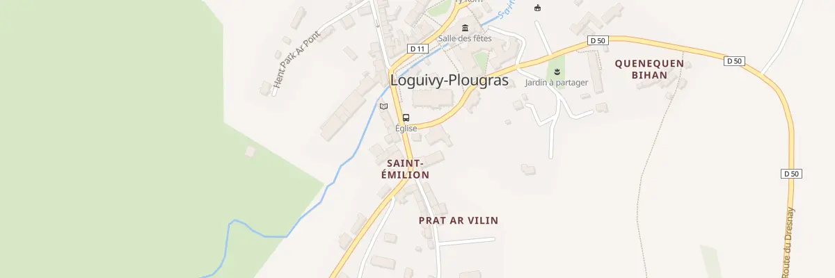Plan du 5176 Saint Emilion à Loguivy-Plougras