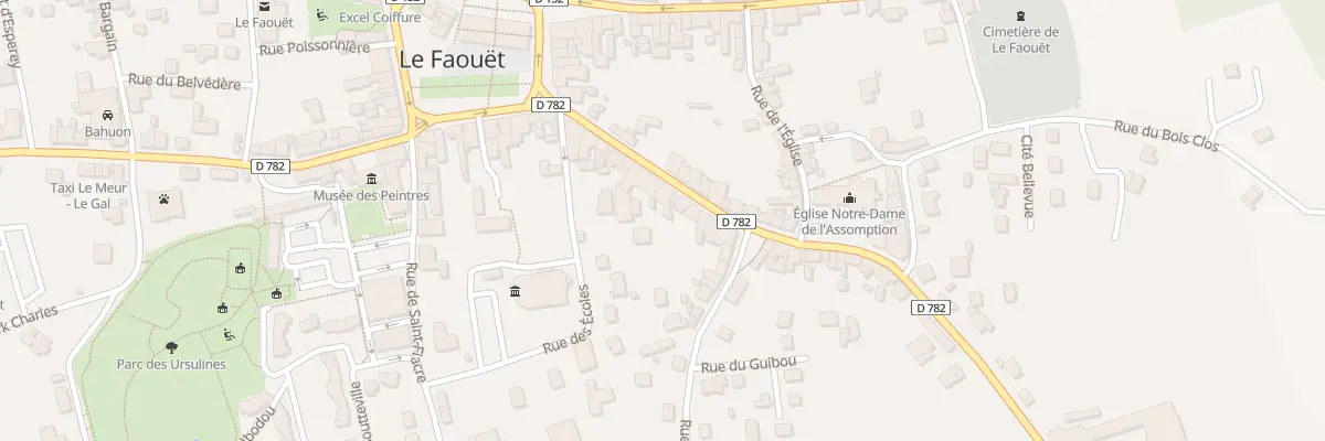 Plan du 20 Rue Poher au Faouët