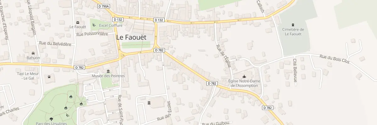 Plan du 5 Rue Poher au Faouët