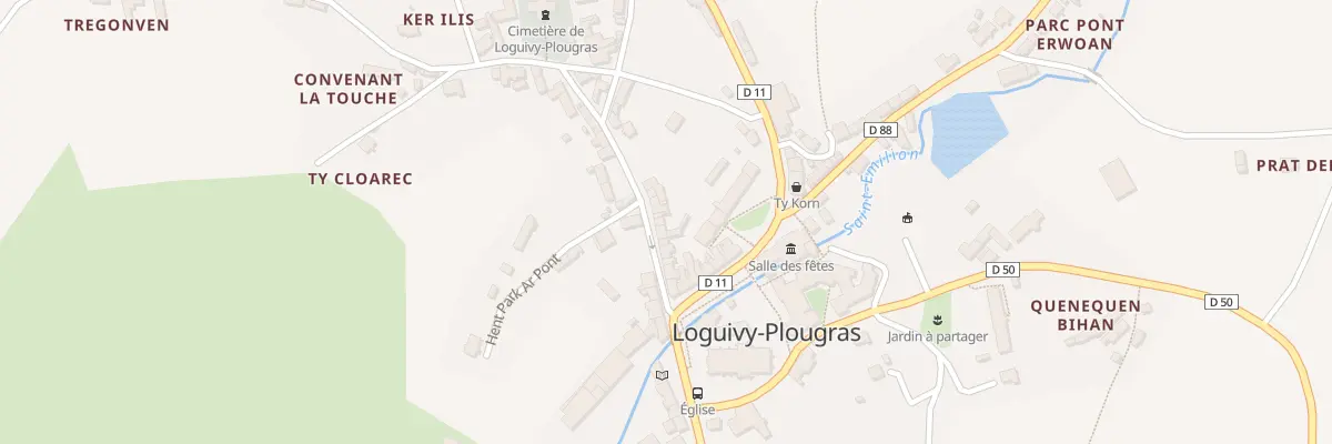 Plan du 8 Rte Keroue à Loguivy-Plougras