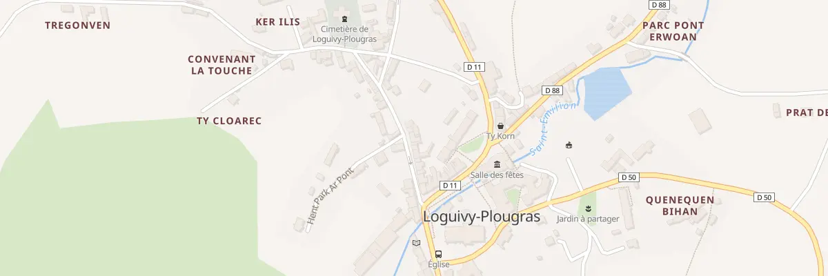 Plan du 5118 Le Bourg à Loguivy-Plougras