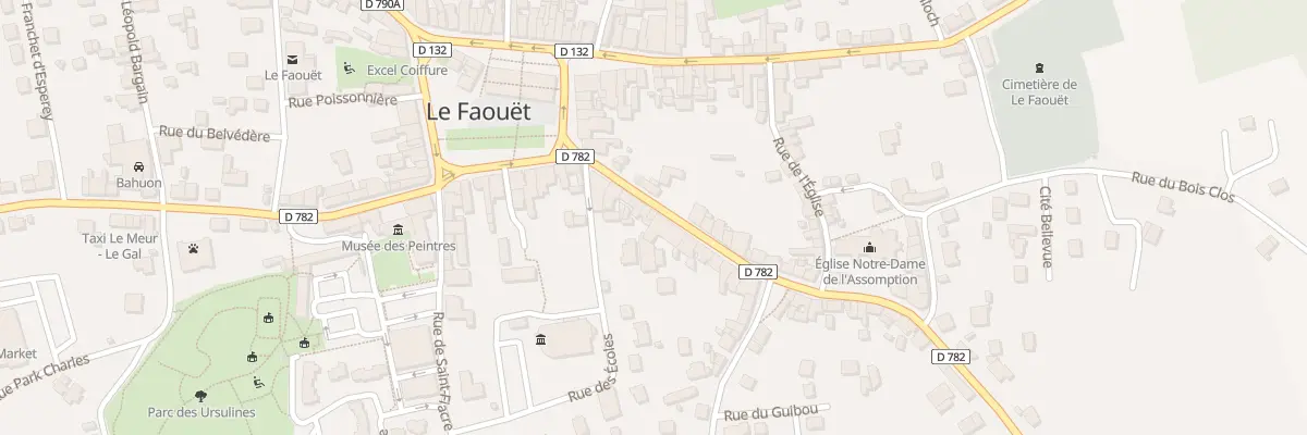 Plan du 14 Rue Poher au Faouët