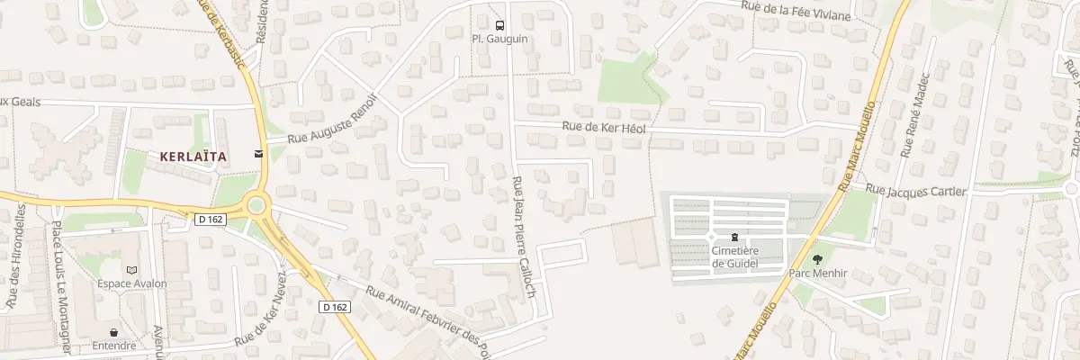 Plan du 1 Rue du Maneguennau à Guidel