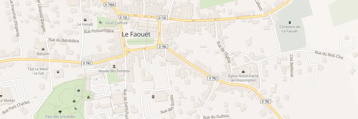 Plan du 8 Rue Poher au Faouët