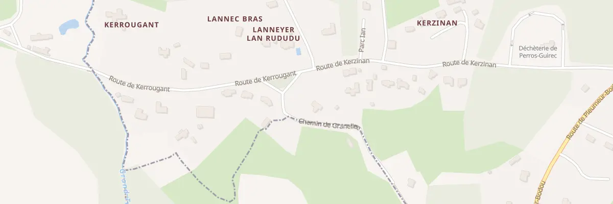 Plan du 9008 Lannec Bian Kersinan à Perros-Guirec