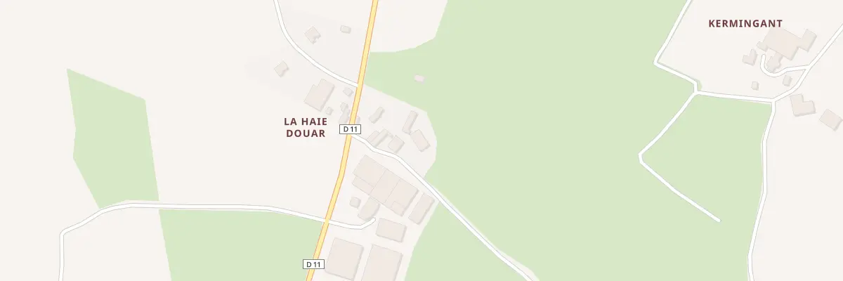 Plan du 4 La Haie Douar à Calanhel