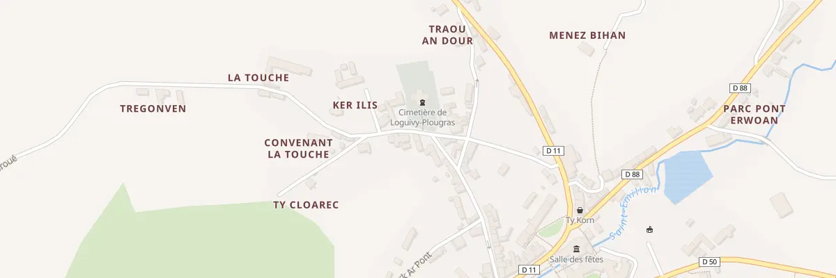 Plan du 5094 Le Bourg à Loguivy-Plougras