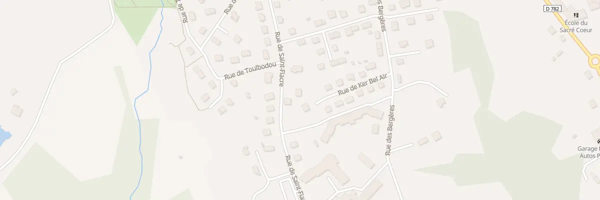 Plan du 385 Rue de Saint Fiacre au Faouët