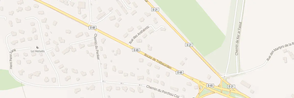 Plan du 54 Rte de Trébeurden à Lannion
