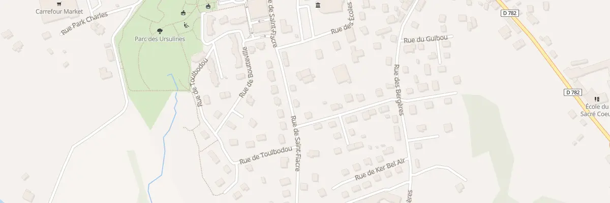 Plan du 265 Rue de Saint Fiacre au Faouët