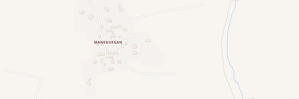 Plan du 27 Vge de Maneguegan à Rédené