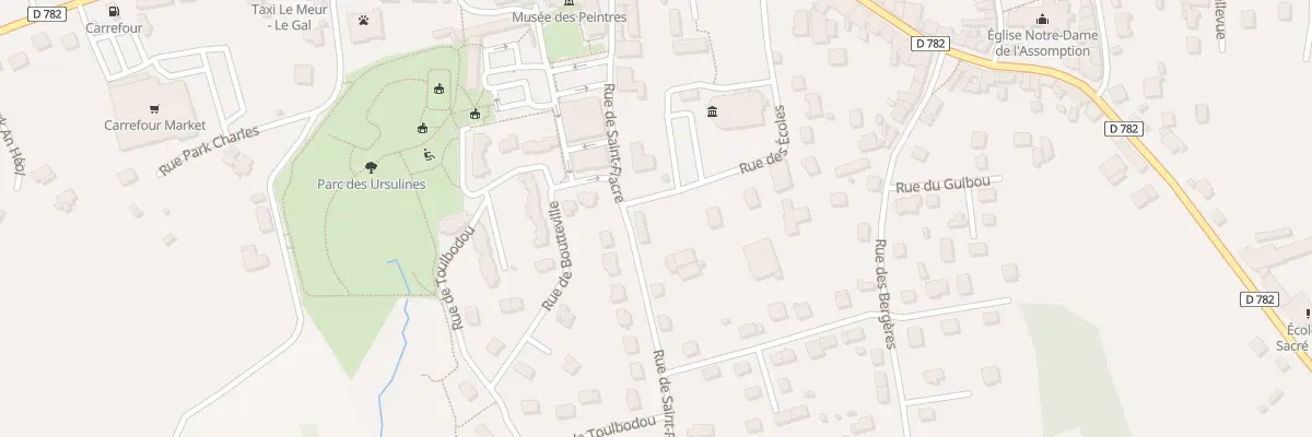 Plan du 189 Rue de Saint Fiacre au Faouët