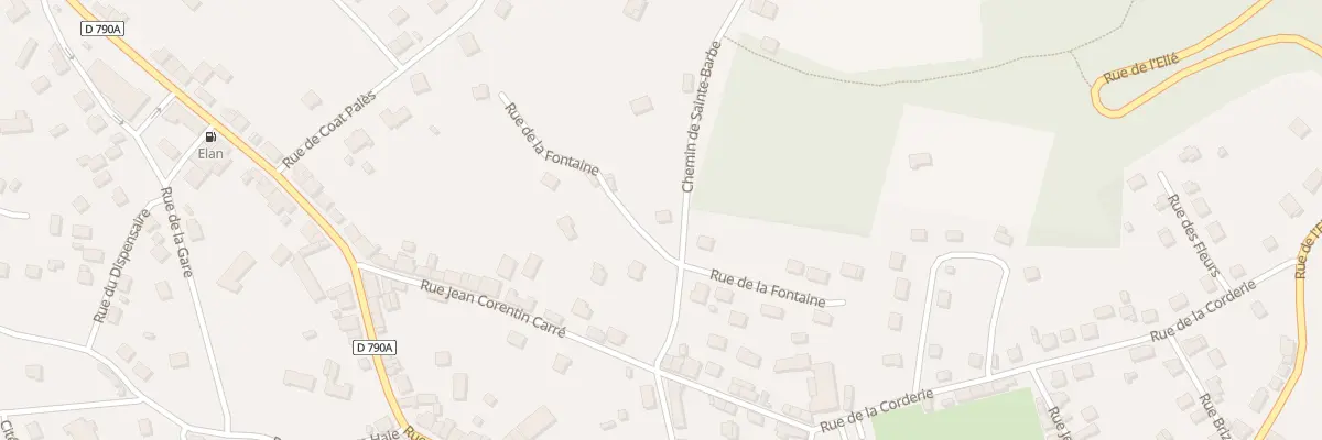 Plan du 1B Rue de la Fontaine au Faouët