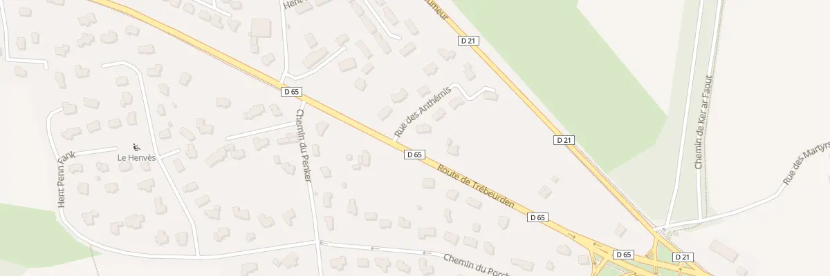 Plan du 2A Rue des Anthémis à Lannion