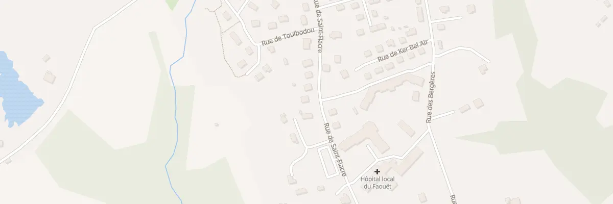Plan du 450 Rue de Saint Fiacre au Faouët