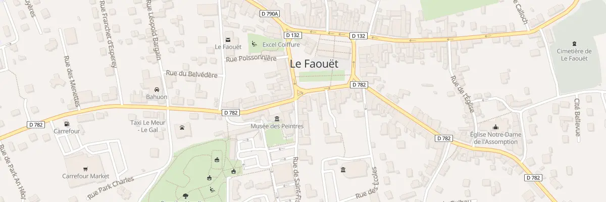 Plan du 1 Rue de Saint Fiacre au Faouët