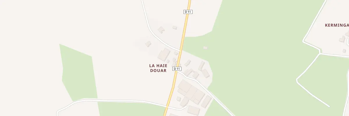Plan du 1 La Haie Douar à Calanhel