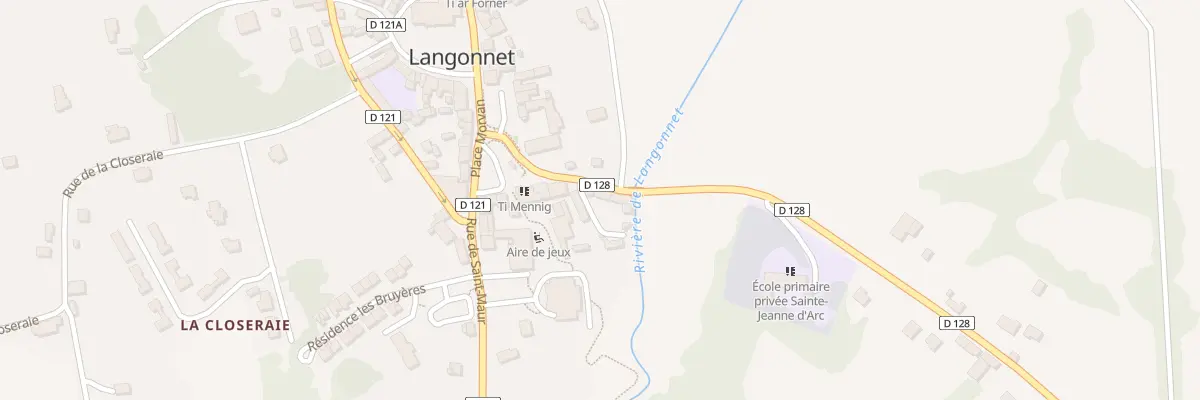 Plan du 7 Rue de l’Ellé à Langonnet