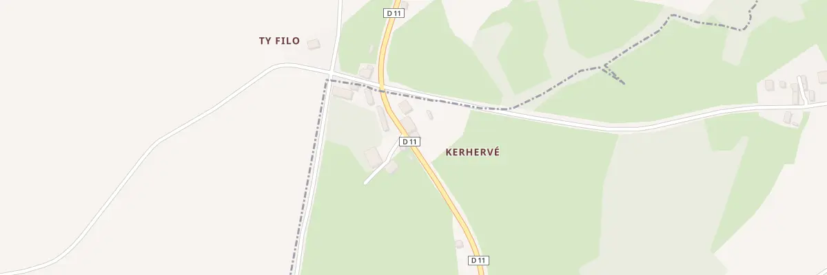 Plan du 5 Kerherve à La Chapelle-Neuve