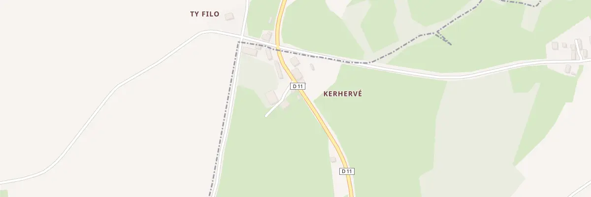 Plan du 4 Kerherve à La Chapelle-Neuve