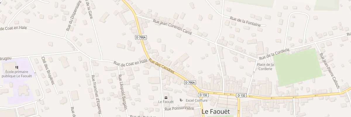 Plan du 22 Rue des Cendres au Faouët