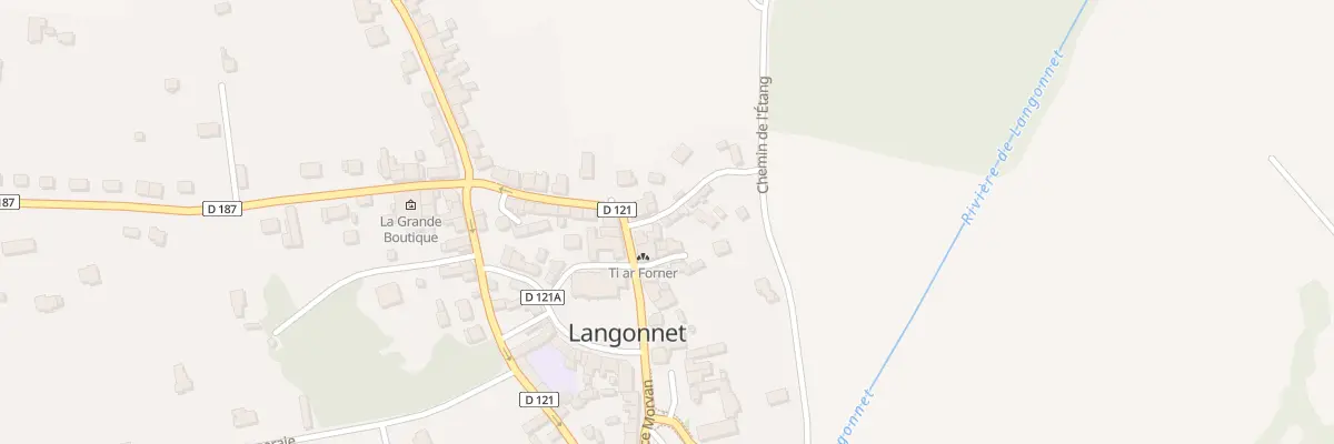 Plan du 2 Rue Fontaine Lapig à Langonnet