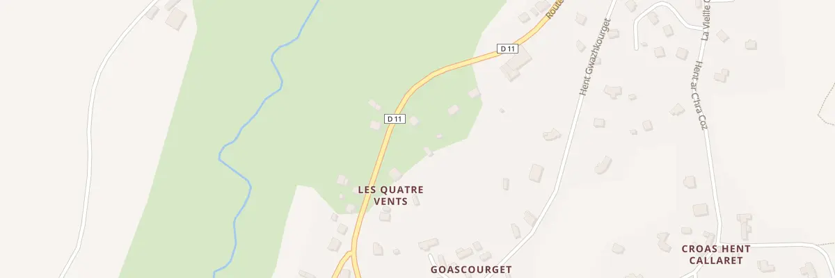 Plan du 5454 Les Quatre Vents à Loguivy-Plougras