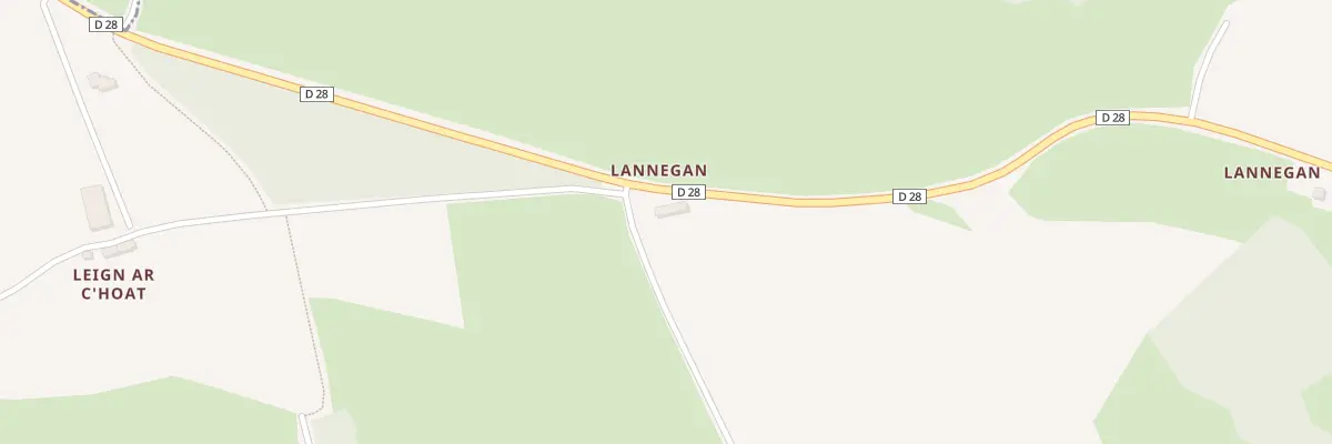 Plan du 3 Lannégan à Plusquellec