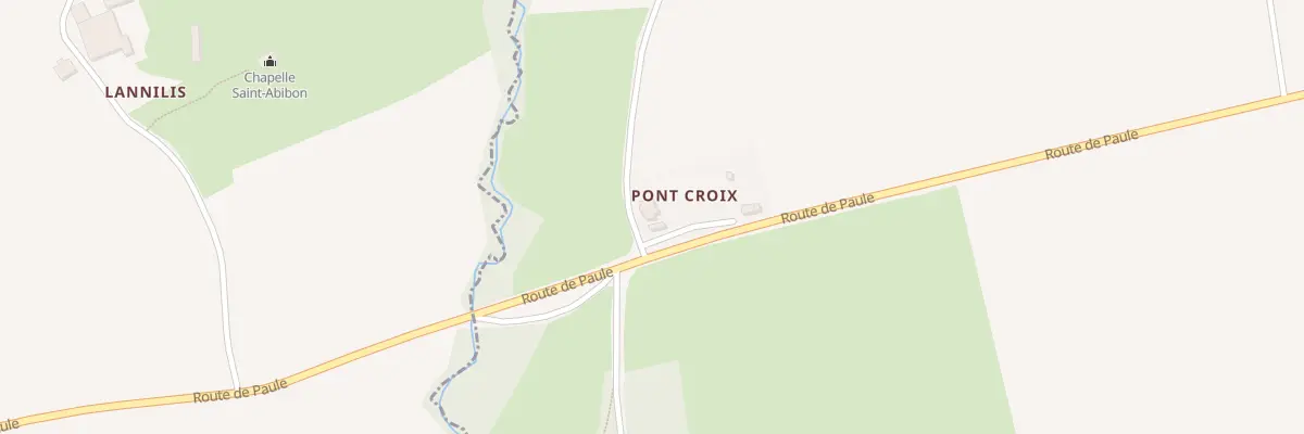 Plan du 2 Pont Croix à Paule