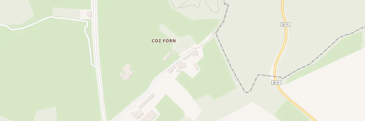 Plan du 1 Coz Forn à Lohuec