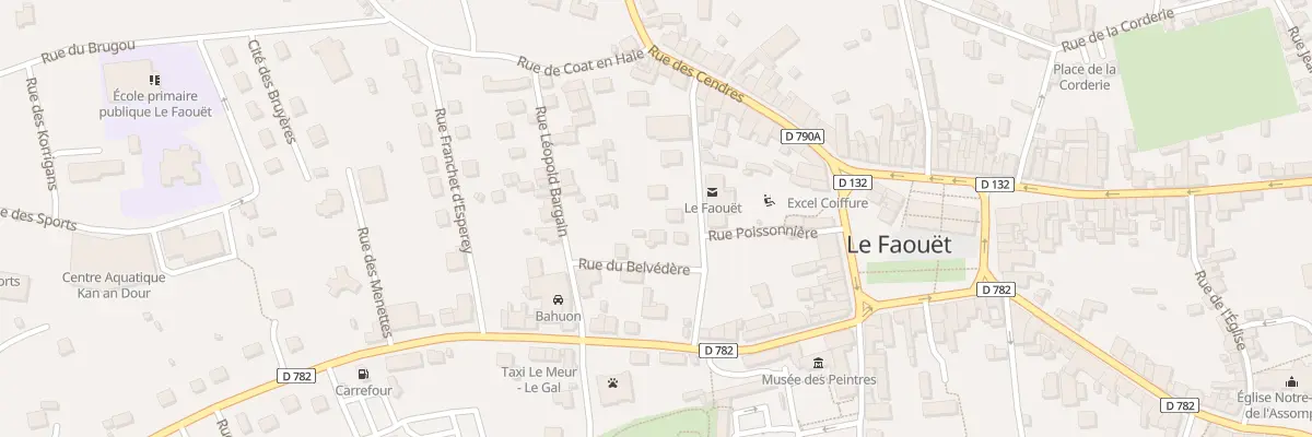 Plan du 7 Rue Carant du Four au Faouët