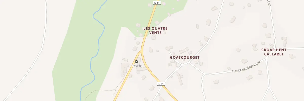 Plan du 5448 Les Quatre Vents à Loguivy-Plougras