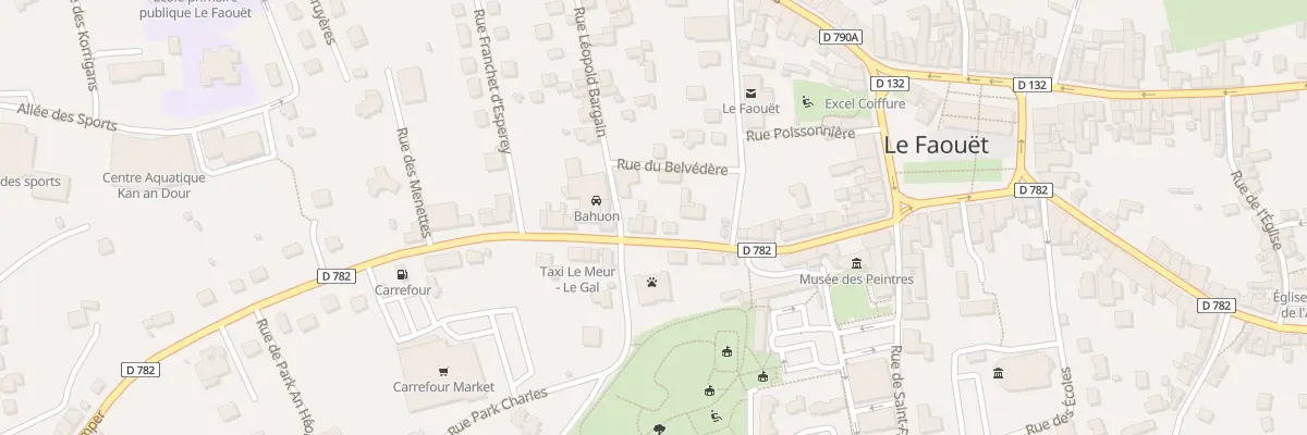 Plan du 22 Rue de Quimper au Faouët