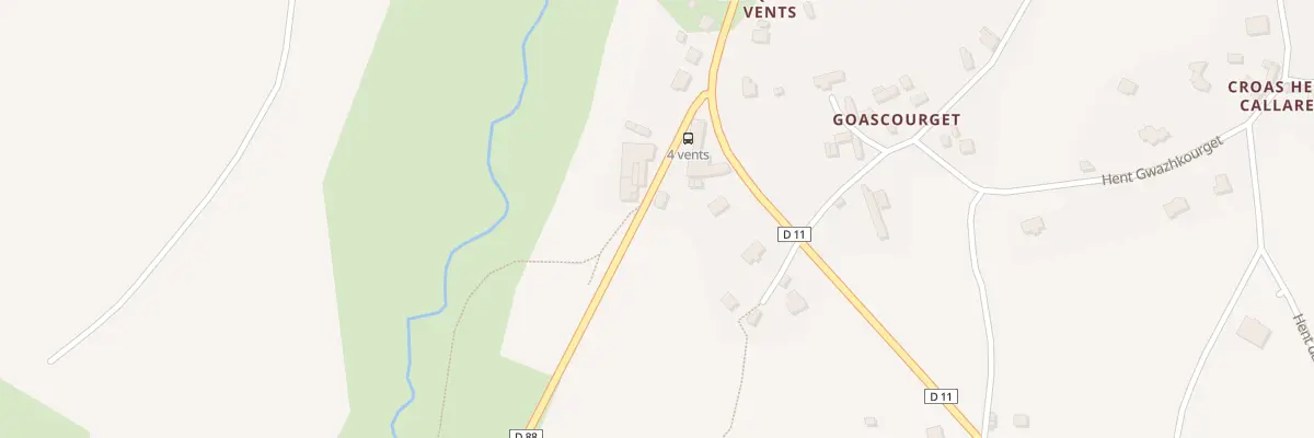 Plan du 5445 Les Quatre Vents à Loguivy-Plougras
