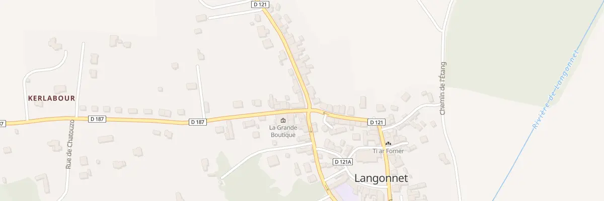 Plan du 3 Rue Charles Michel à Langonnet