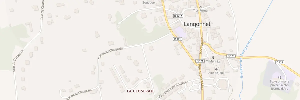 Plan du 3 Rue de la Closeraie à Langonnet