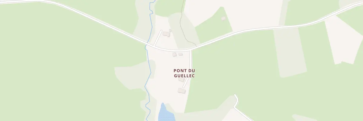 Plan du 1 Pont du Guellec à Plusquellec