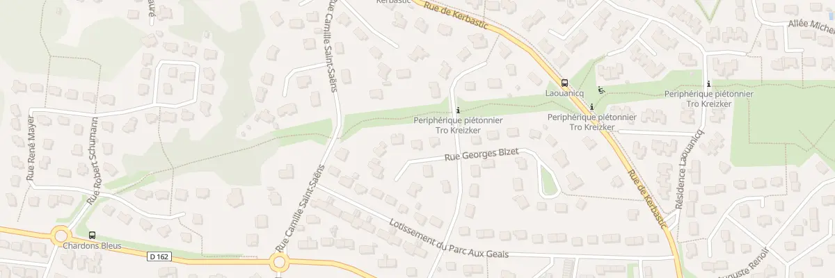 Plan du 14 Rue Georges Bizet à Guidel