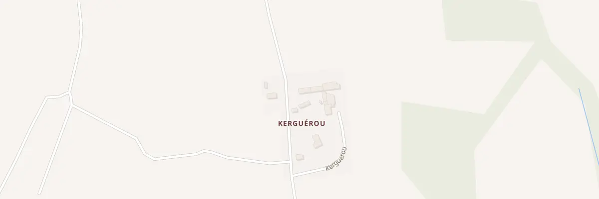 Plan du 7 Kerguérou à Rédené