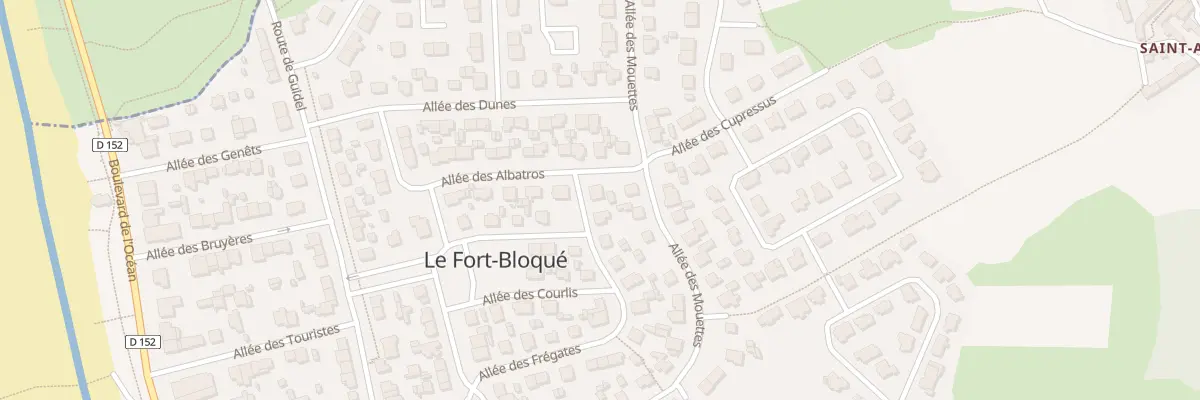 Plan du 25 All des Frégates à Ploemeur