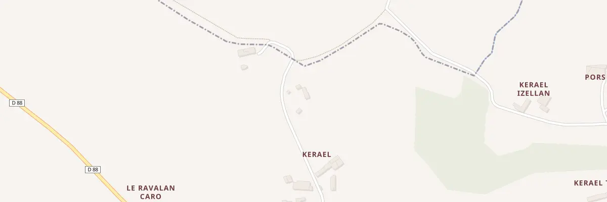 Plan du 5750 Kerael à Plouaret