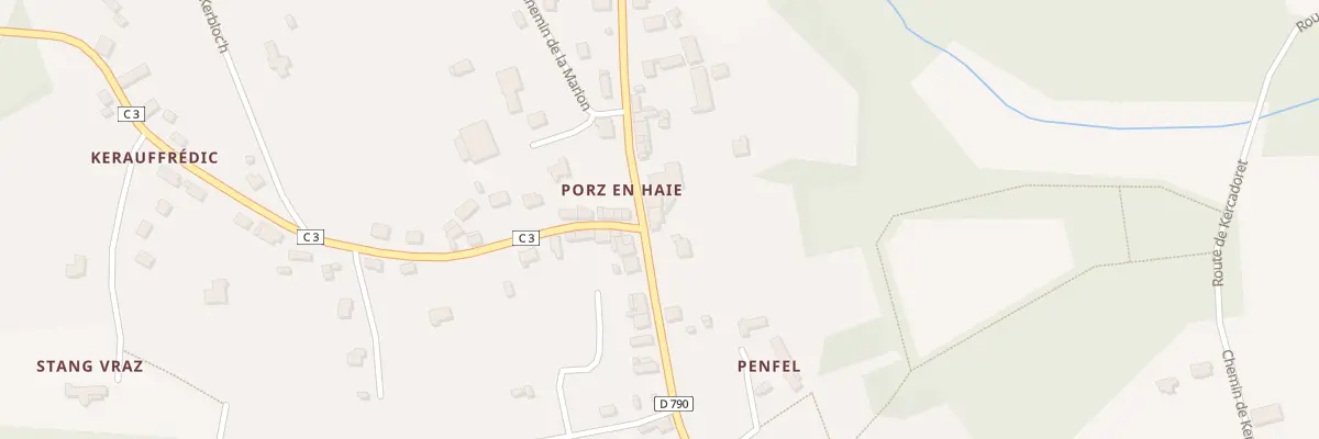 Plan du 18 Rue de Portz En Haie au Faouët