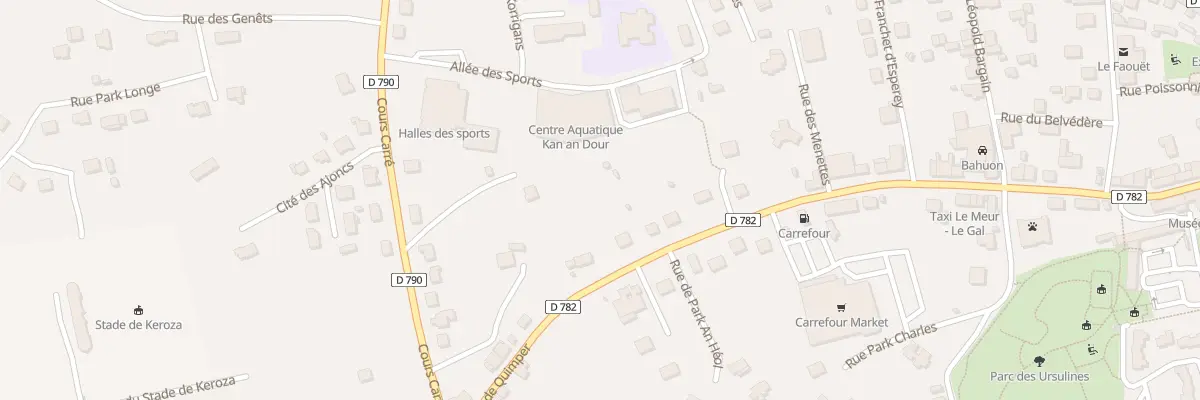Plan du 54 Rue de Quimper au Faouët