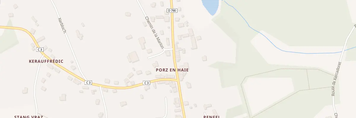 Plan du 22 Rue de Portz En Haie au Faouët